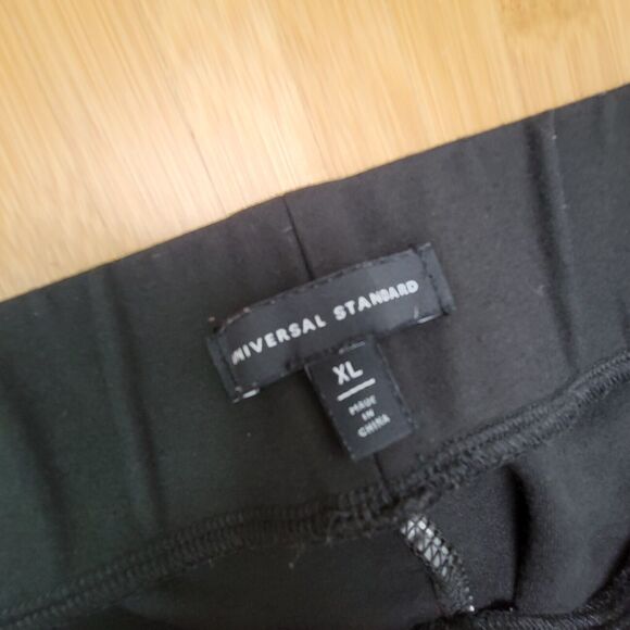 Universal Standard Pintuck Pocket Ponte Pants Black Size XL 26-28 Classic Dressy - Picture 3 of 5